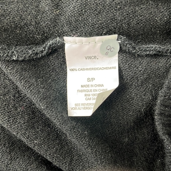 Vince V Back Cashmere Sweater - Picture 5 of 5